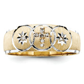 14K Men's Band (Trio) Mounting - 10