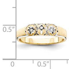 14k Ladies Band (Trio) Mounting (No Stone Included)