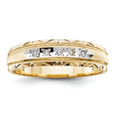 14K Men's Band (Trio) Mounting - 10