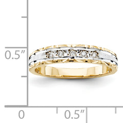 14k Ladies Band (Trio) Mounting (No Stone Included)