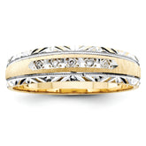 14K Men's Band (Trio) Mounting - 10