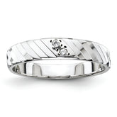 14K White Gold Ladies Band (Trio) Mounting - 6