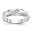 Men's Diamond Trio Wedding Band in 14K White Gold (1/20 ct. tw.), Size 10 - Sophia Jewelers