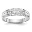 Men's Diamond Trio Wedding Band in 14K White Gold (1/10 ct. tw.), Size 10 - Sophia Jewelers