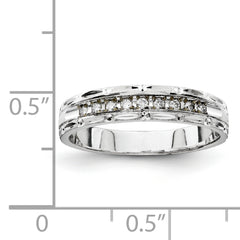 14k White Gold Ladies Band (Trio) Mounting (No Stone Included)