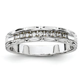 14K White Gold Ladies Band (Trio) Mounting - 6