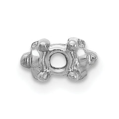 14K White Gold Head, up to 2.75mm Dia., X852 Add-a-Diamond Bracelet