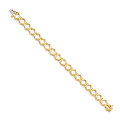 14k Holds 19 up to 3.25mm Stones, Add-a-Diamond Tennis Bracelet