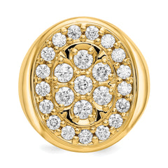 14k A Diamond men's ring