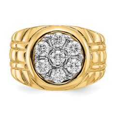 14k A Diamond men's ring