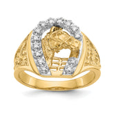14K Two-tone VS Diamond men's ring