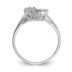 14k White Gold A Diamond ring