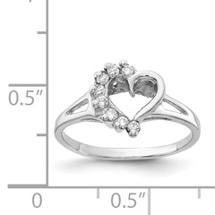 14k White Gold A Diamond ring