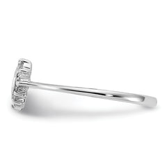 14k White Gold A Diamond ring