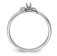 14k White Gold Ring Mounting