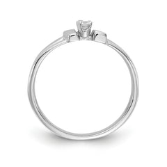 14K White Gold A Diamond ring