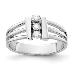 14K White Gold A Diamond ring