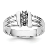 14k White Gold Ring Mounting