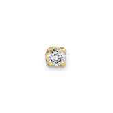 14K Single Stud Diamond Earring