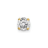 14K Single Stud Diamond Earring