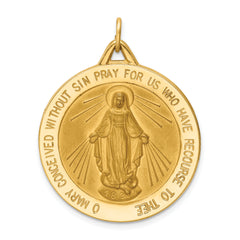14K Miraculous Medal Pendant