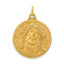 Jesus Medal Pendant in 14K Yellow Gold, 28mm, Die-Struck - Sophia Jewelers