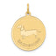 14K Dachshund Disc Charm