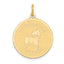 14K Yorkshire Terrier Disc Charm