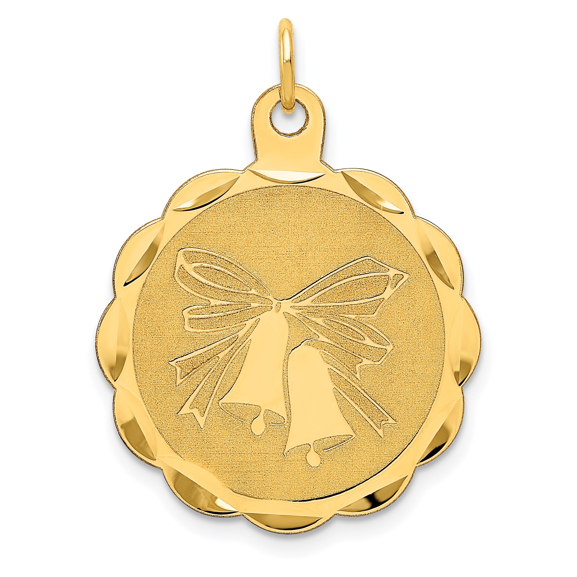 14K Wedding Bells Charm