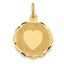 "You Are Always in My Heart" Disc Charm in 14K Yellow Gold, Engravable - Sophia Jewelers