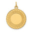 Hearts Happy Anniversary Disc Charm in 14K Yellow Gold, Engravable - Sophia Jewelers