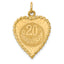 14K Happy 20th Anniversary Charm