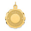 "Happy Anniversary" Heart Disc Charm in 14K Yellow Gold, Engravable - Sophia Jewelers