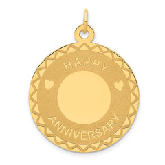 14K Happy Anniversary Charm