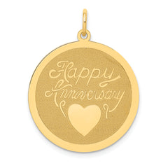 14K Happy Anniversary Charm