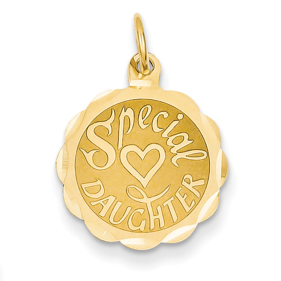 14K Special Daughter Charm