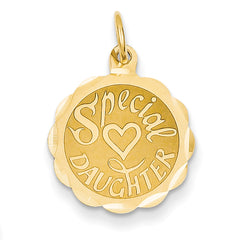14K Special Daughter Charm