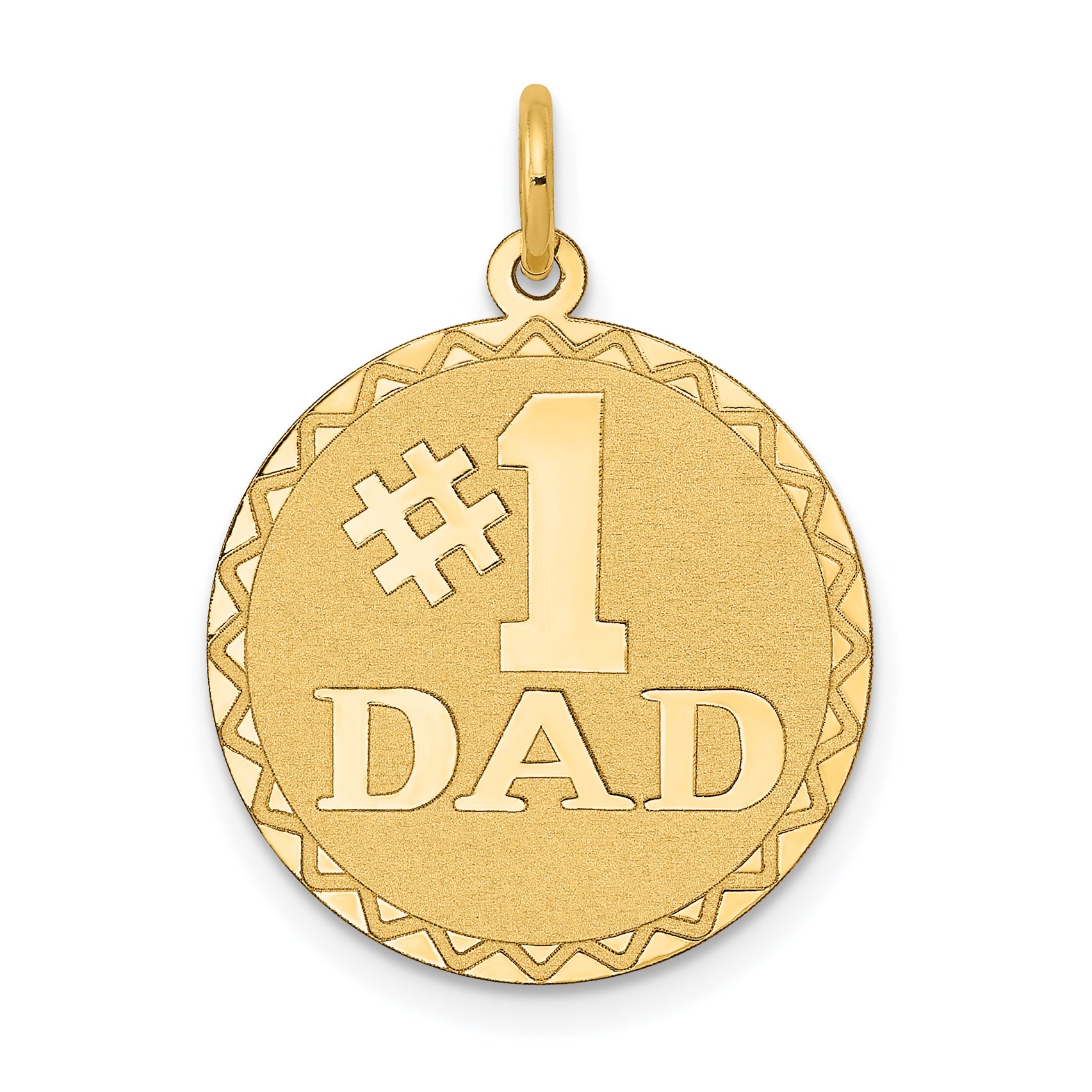 14K #1 Dad Charm