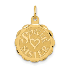 14K Special Sister Charm
