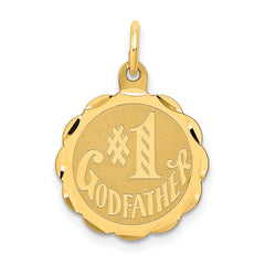 14K #1 Godfather Charm