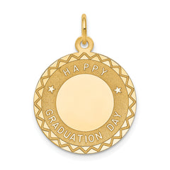 14K Happy Graduation Day Charm
