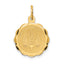 My Confirmation Dove Disc Pendant in 14K Yellow Gold, Scalloped Edge - Sophia Jewelers