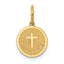 14K Small Baptism Charm