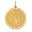 14K Sweet 16 Charm
