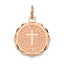 14K Rose Gold Baptism Charm