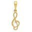 14K Treble Clef Charm