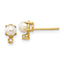 14K Diamond & FW Cultured Pearl Birthstone Earrings