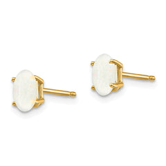 14K Opal Earrings October