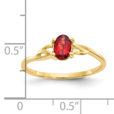 14k Garnet Birthstone Ring
