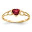 14k Garnet Birthstone Ring